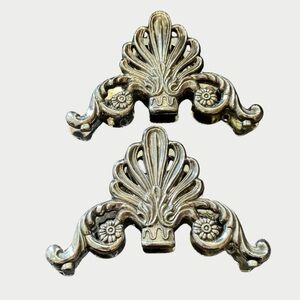 Silver Plated Napkin Holders Letter Holders Set of 2